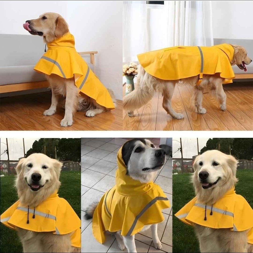 Large Yellow Dog Raincoat